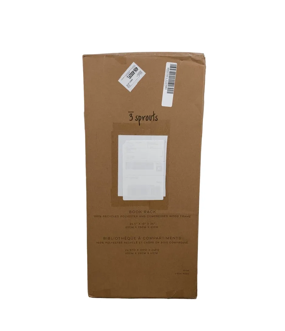 3 Sprouts Book Rack, Clay