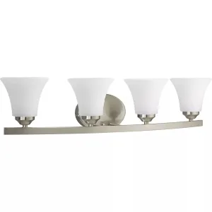 Adorn 4-Light Bath & Vanity, 100 W, Brushed Nickel