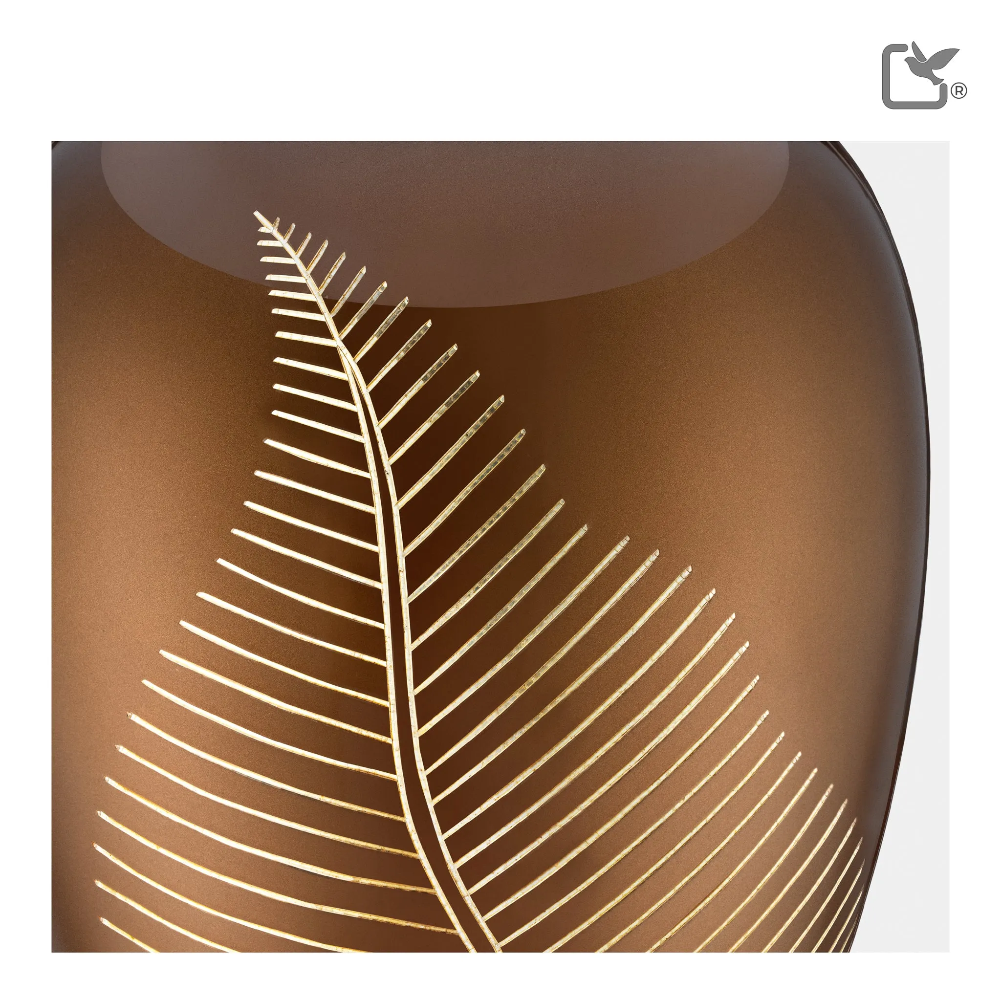 Adult Bronze Leaf Cremation Urn - COMFORT by LoveUrns