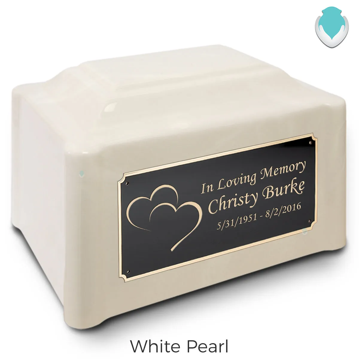 Adult Devotion Hearts Cultured Marble Urns for Ashes