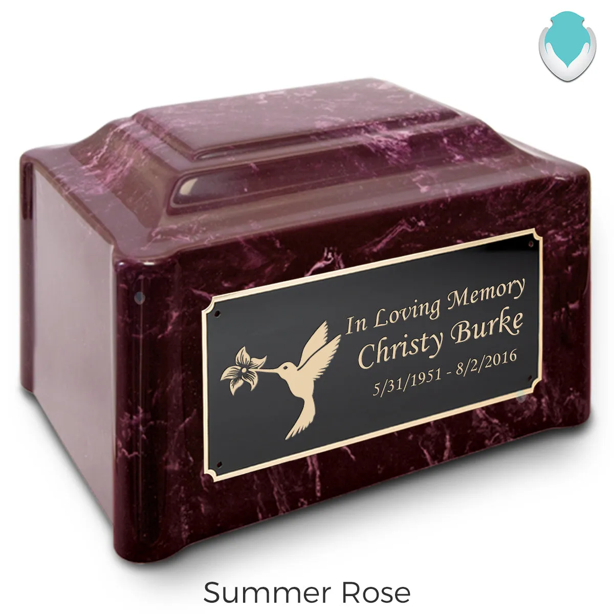 Adult Devotion Hummingbird Cultured Marble Urns for Ashes