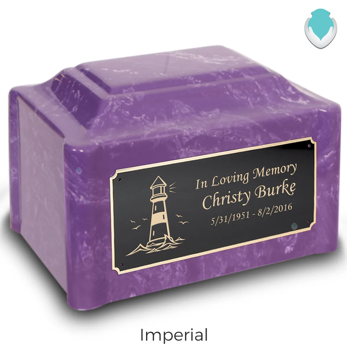 Adult Devotion Lighthouse Cultured Marble Urns for Ashes