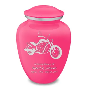 Adult Embrace Bright Pink Motorcycle Cremation Urn