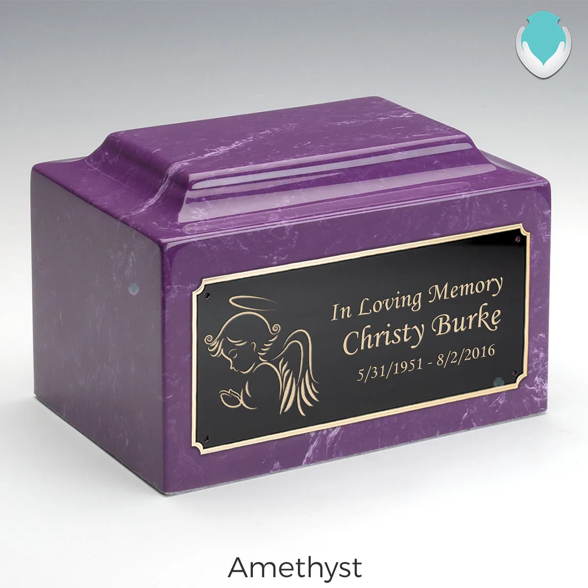 Adult Legacy Angel Cultured Marble Urns by MacKenzie