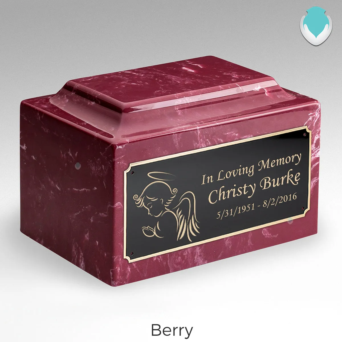 Adult Legacy Angel Cultured Marble Urns by MacKenzie