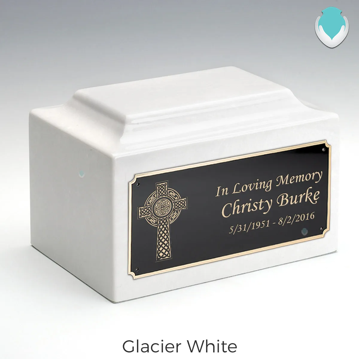 Adult Legacy Celtic Cross Cultured Marble Urns by MacKenzie