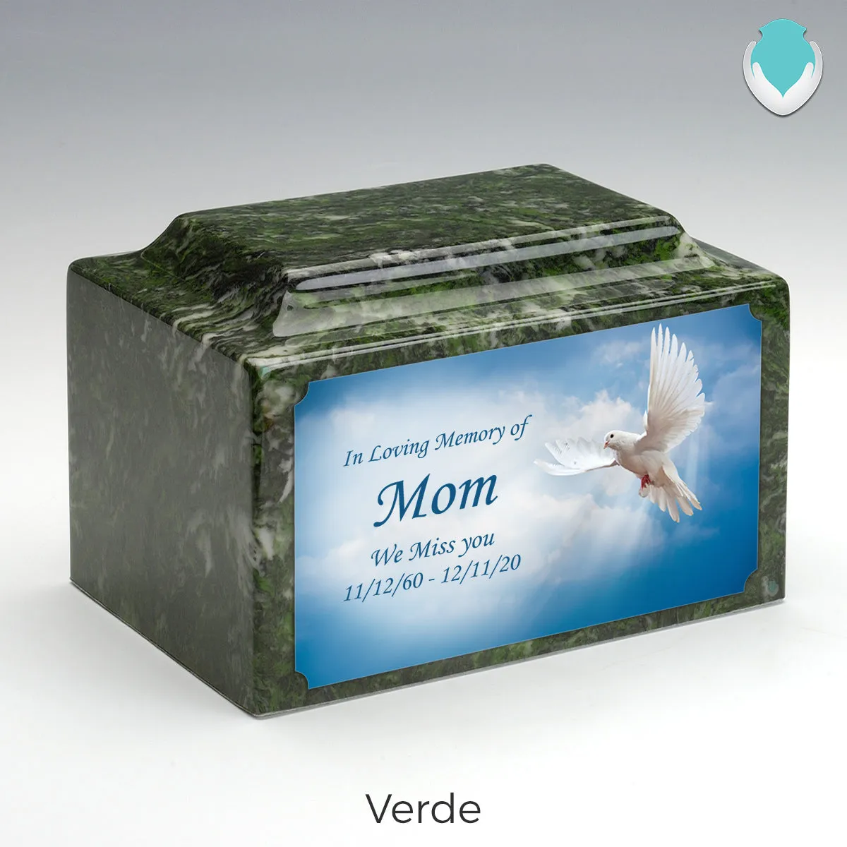 Adult Legacy Custom Printed Dove Cultured Marble Urns by MacKenzie