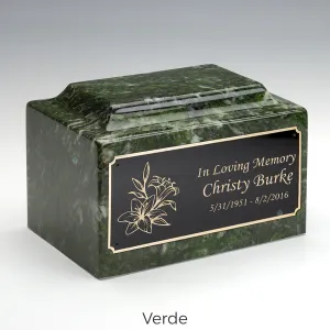 Adult Legacy Lily Cultured Marble Urns by MacKenzie