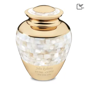 Adult Mother of Pearl Cremation Urn - COMFORT by LoveUrns