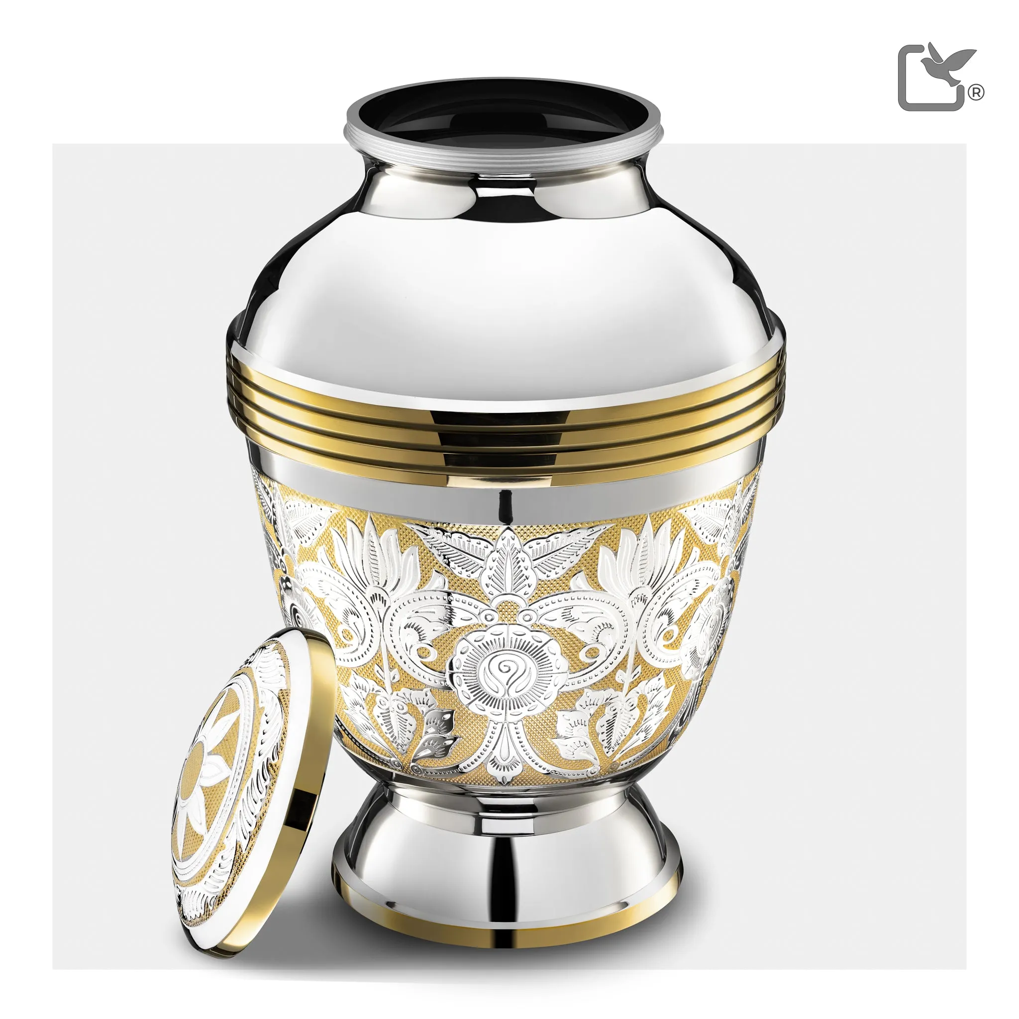 Adult Ornate Floral Cremation Urn - COMFORT by LoveUrns