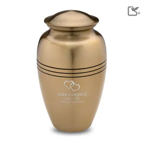Adult Radiance Gold Cremation Urn - COMFORT by LoveUrns