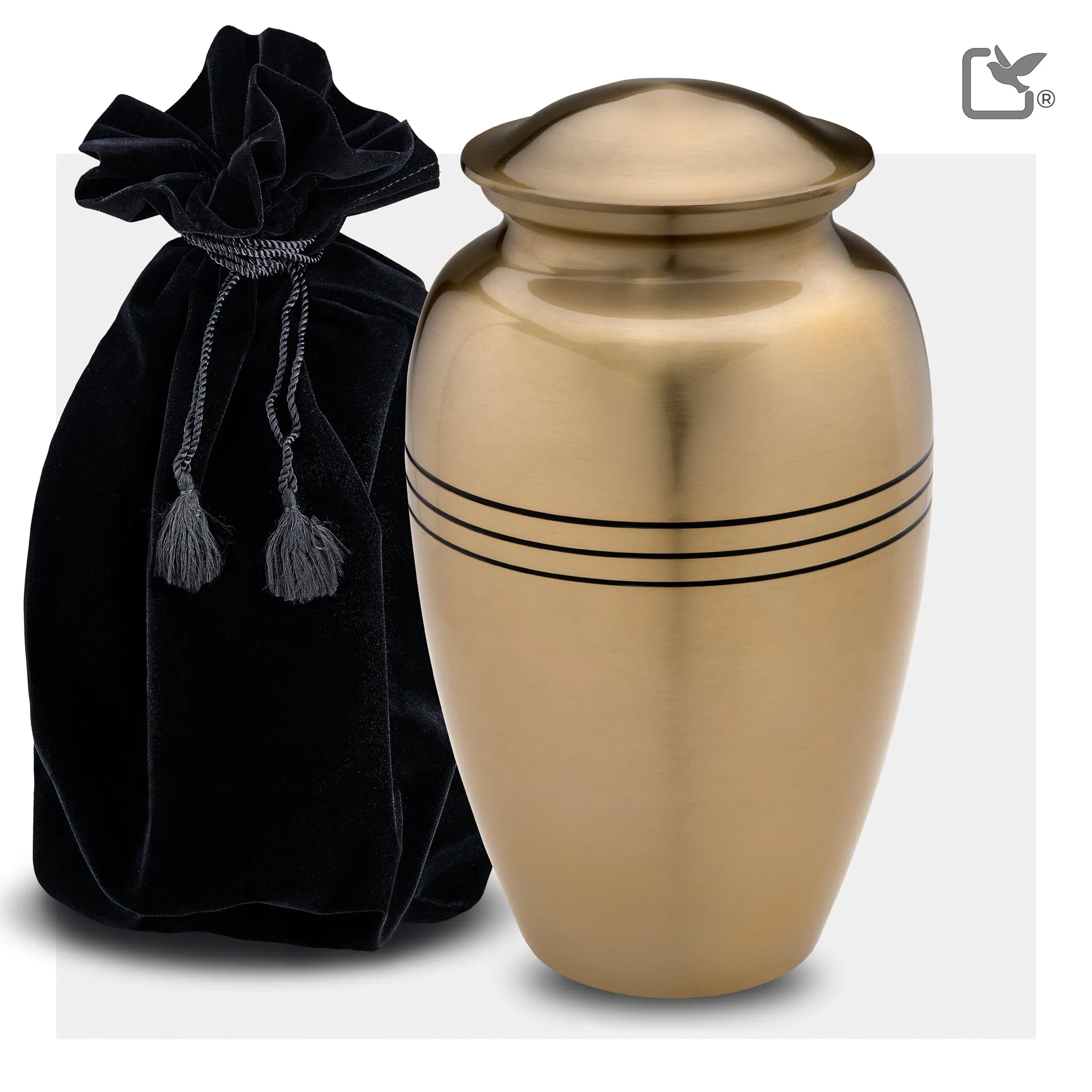 Adult Radiance Gold Cremation Urn - COMFORT by LoveUrns