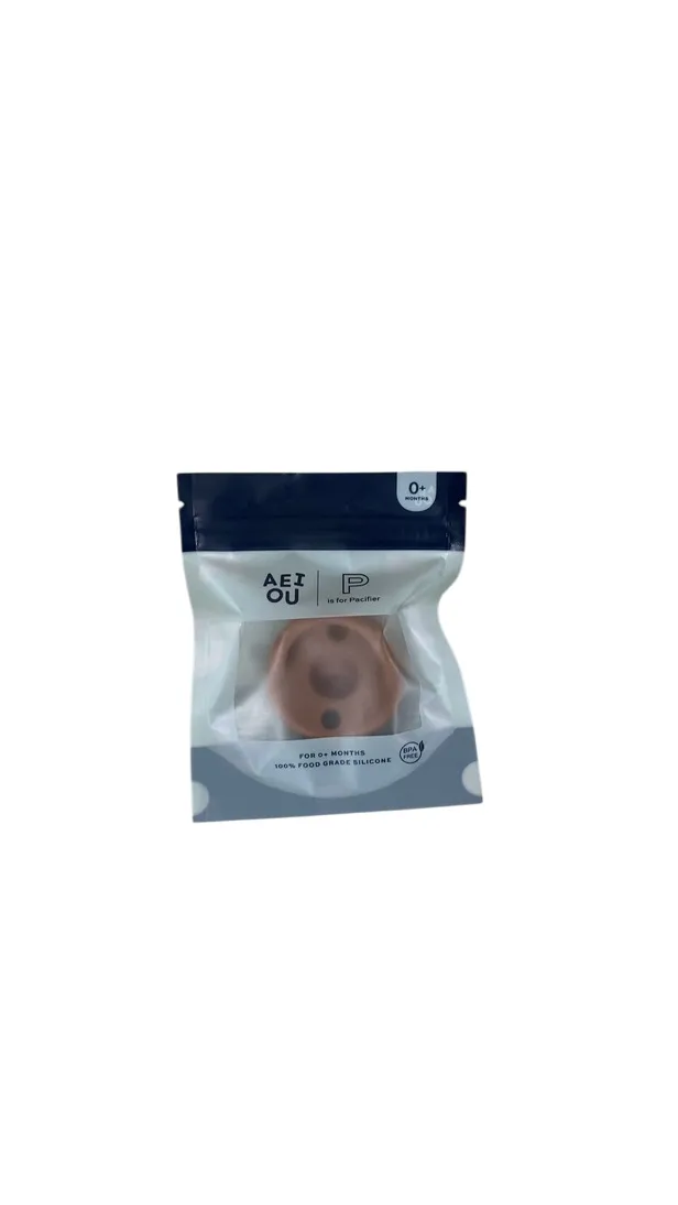 AEIOU Silicone Pacifier, Clay, 1 pack