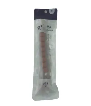 AEIOU Silicone Pacifier Clip, Clay