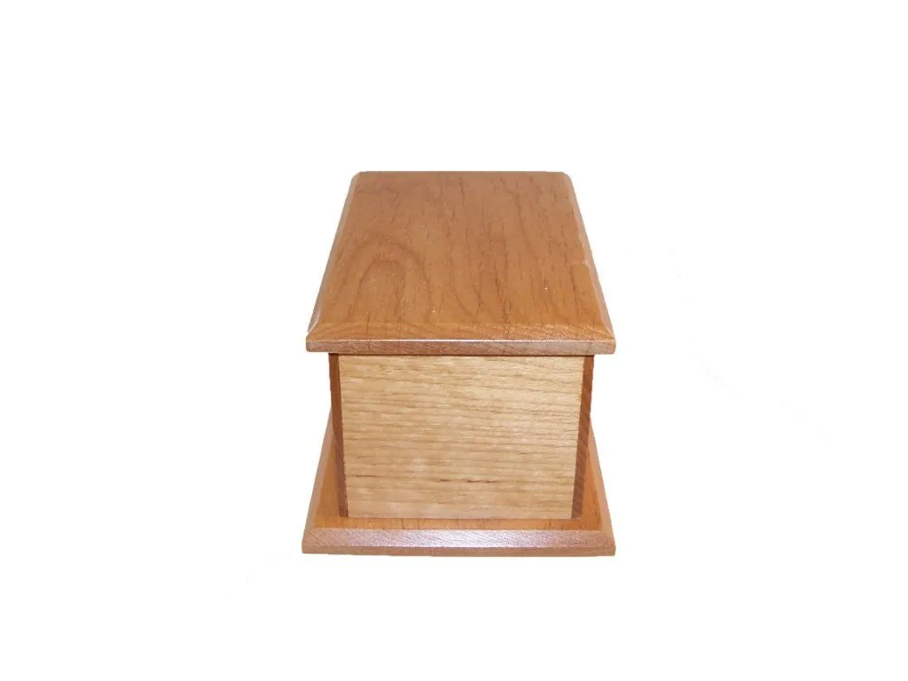 Alder Wood Pet Urn - 15 Cubic Inches