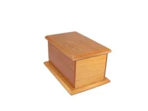 Alder Wood Pet Urn - 15 Cubic Inches