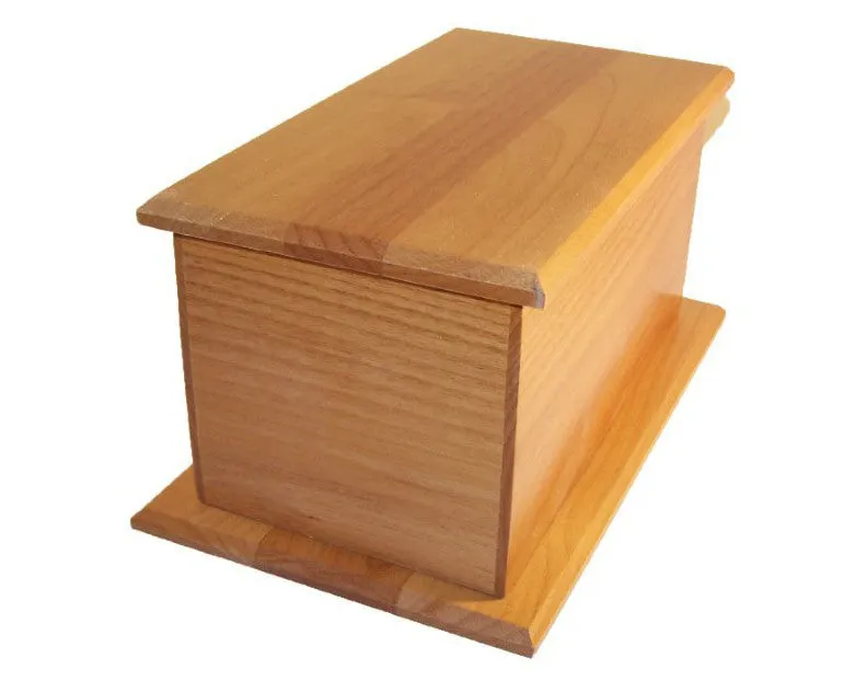Alder Wood Pet Urn - 60 Cubic Inches