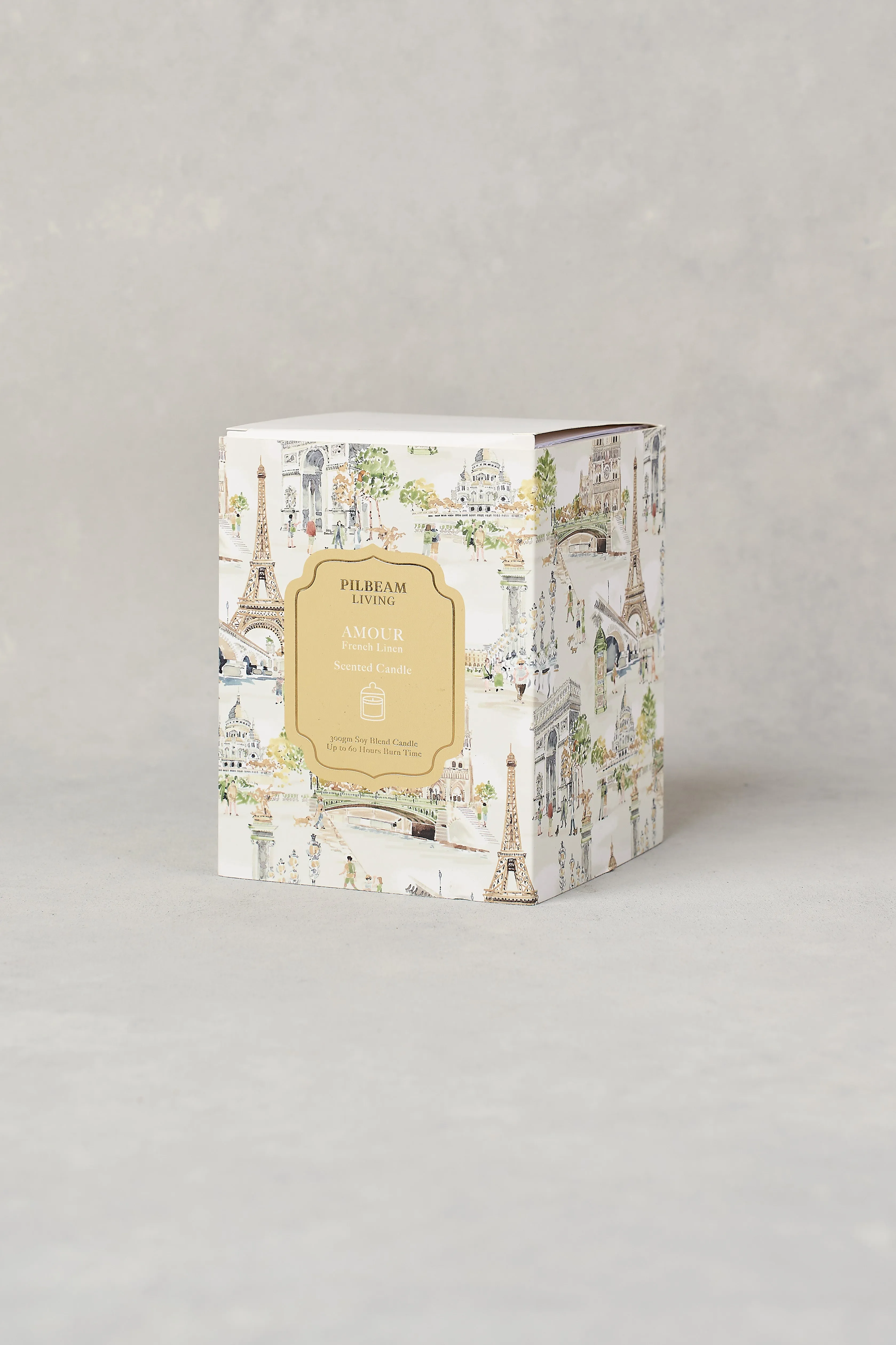 Amour Glass Cloche Candle