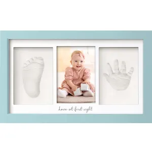Baby Handprint & Footprint Keepsake Duo Frame (Sky Blue)