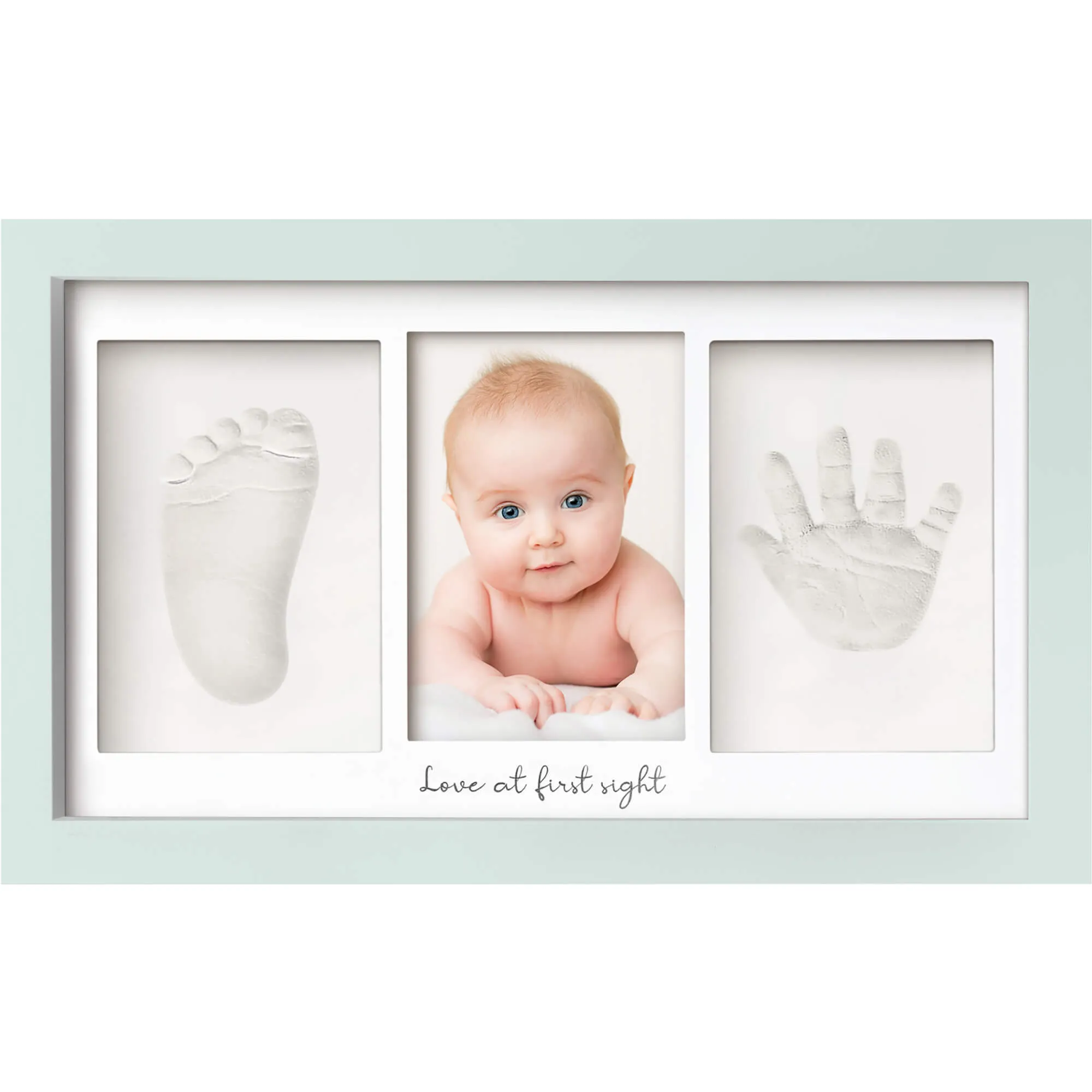 Baby Handprint & Footprint Keepsake Duo Frame