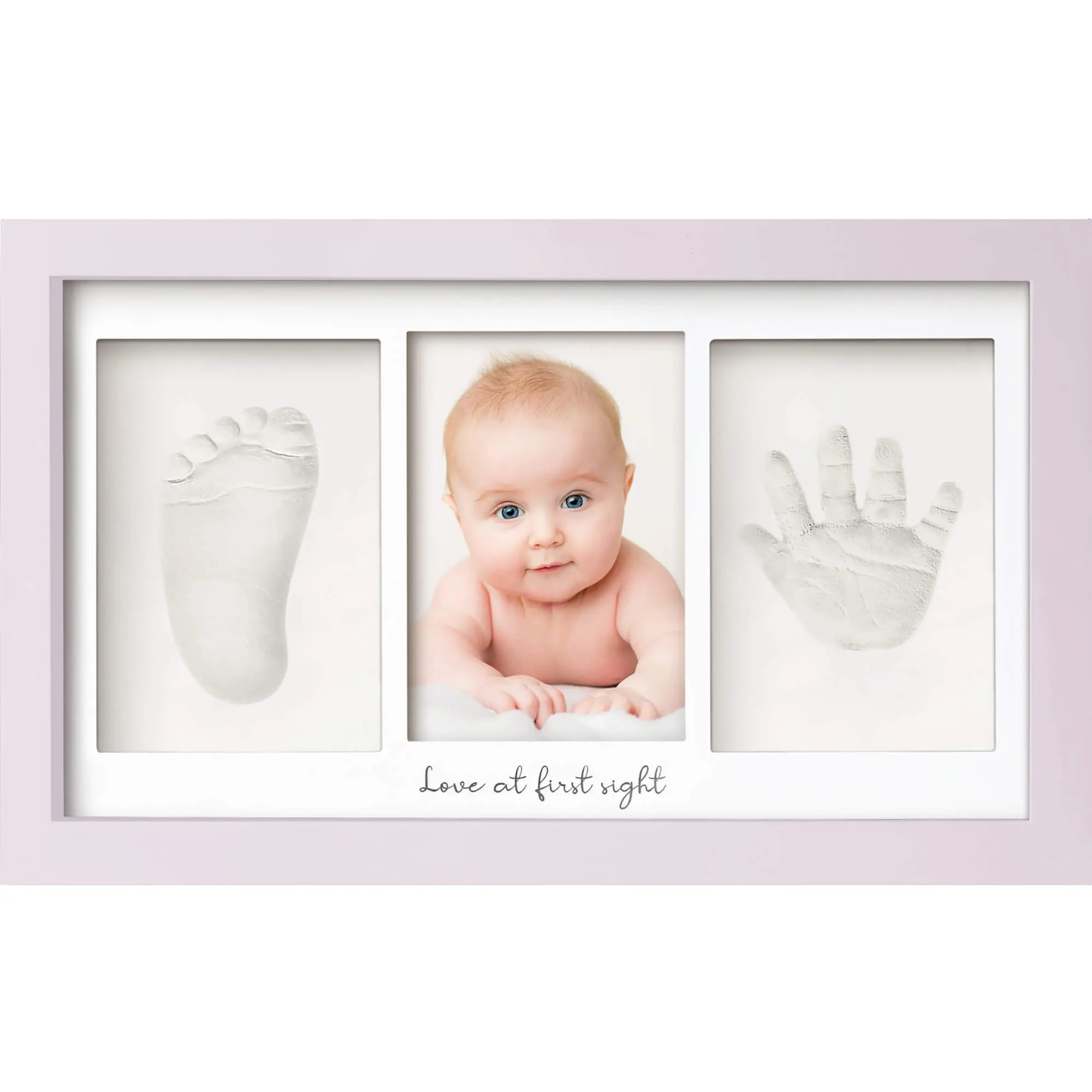 Baby Handprint & Footprint Keepsake Duo Frame