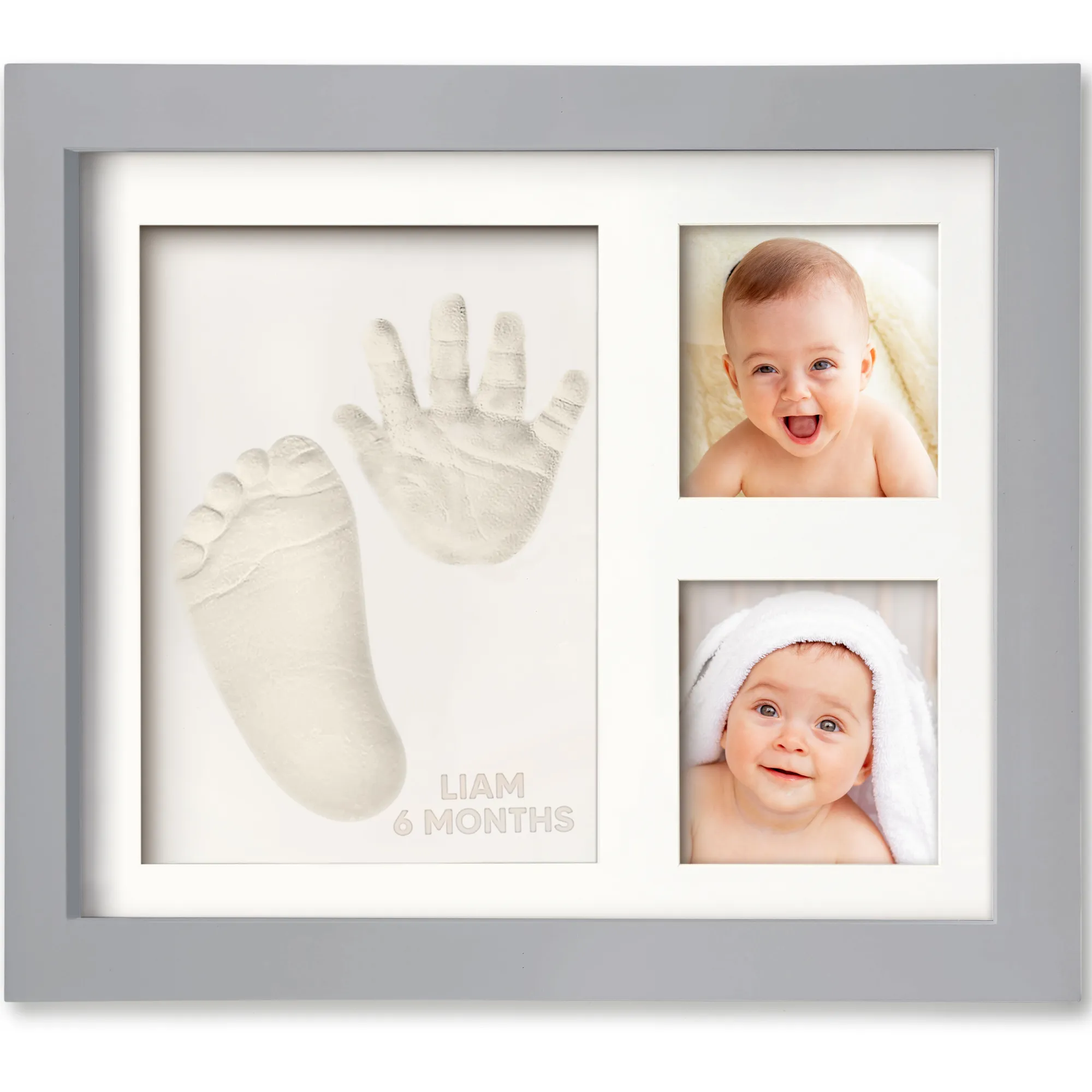 Baby Handprint & Footprint Keepsake Solo Frame