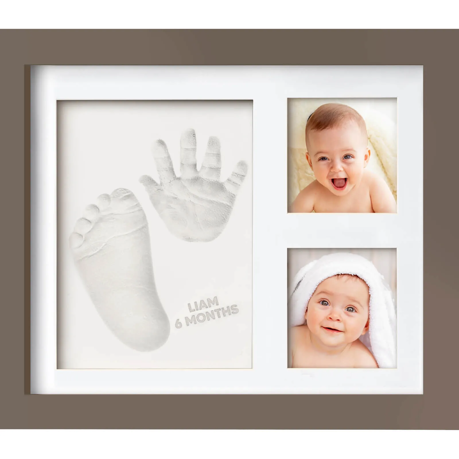 Baby Handprint & Footprint Keepsake Solo Frame