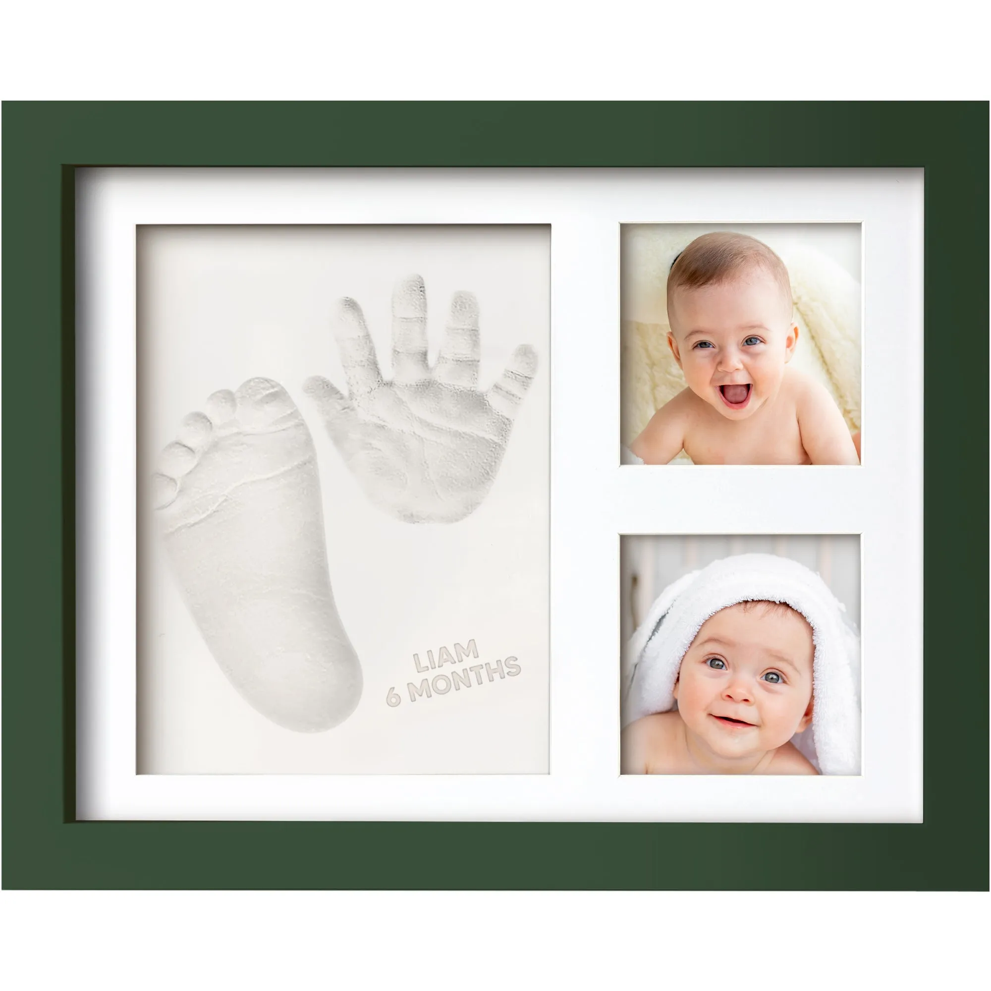 Baby Handprint & Footprint Keepsake Solo Frame