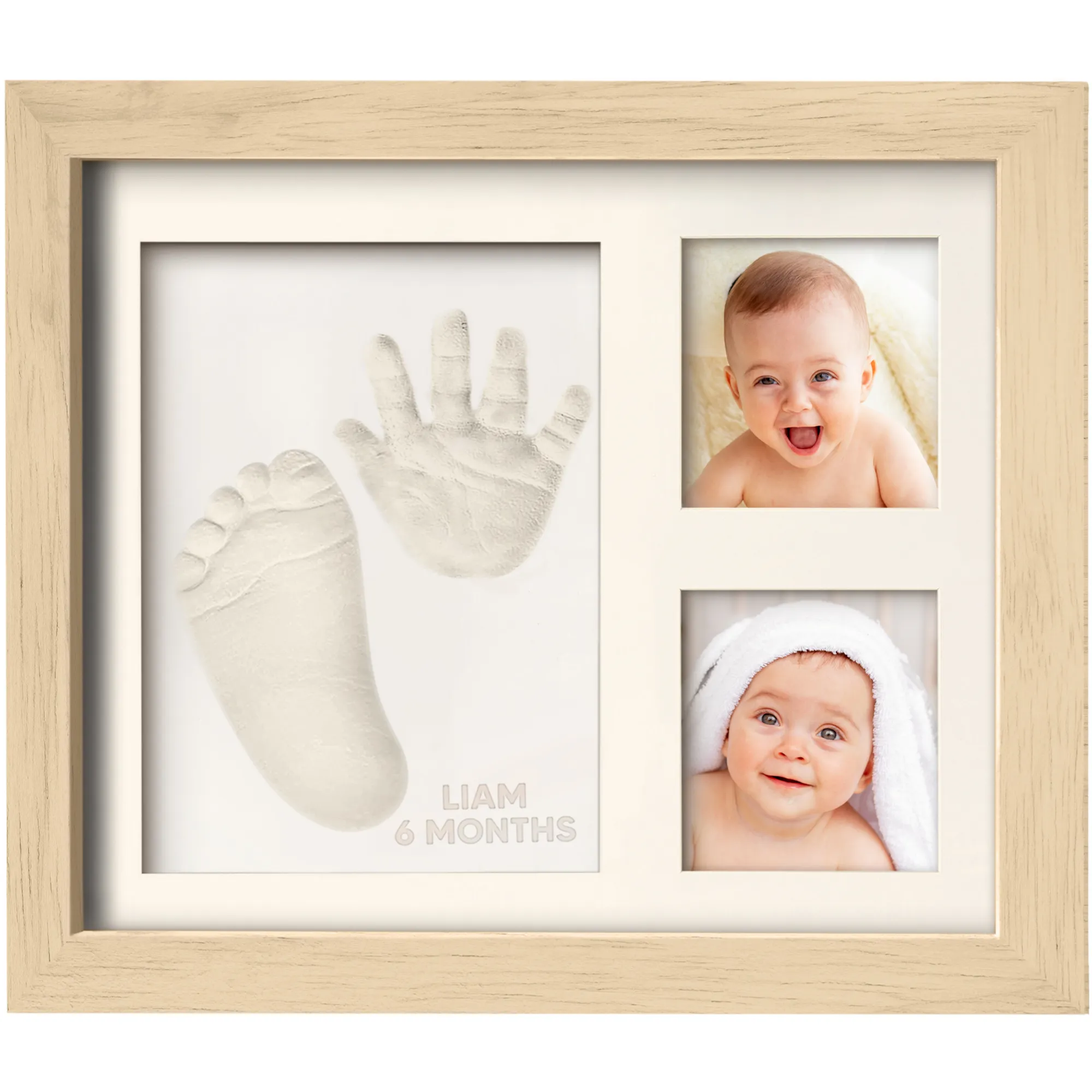 Baby Handprint & Footprint Keepsake Solo Frame