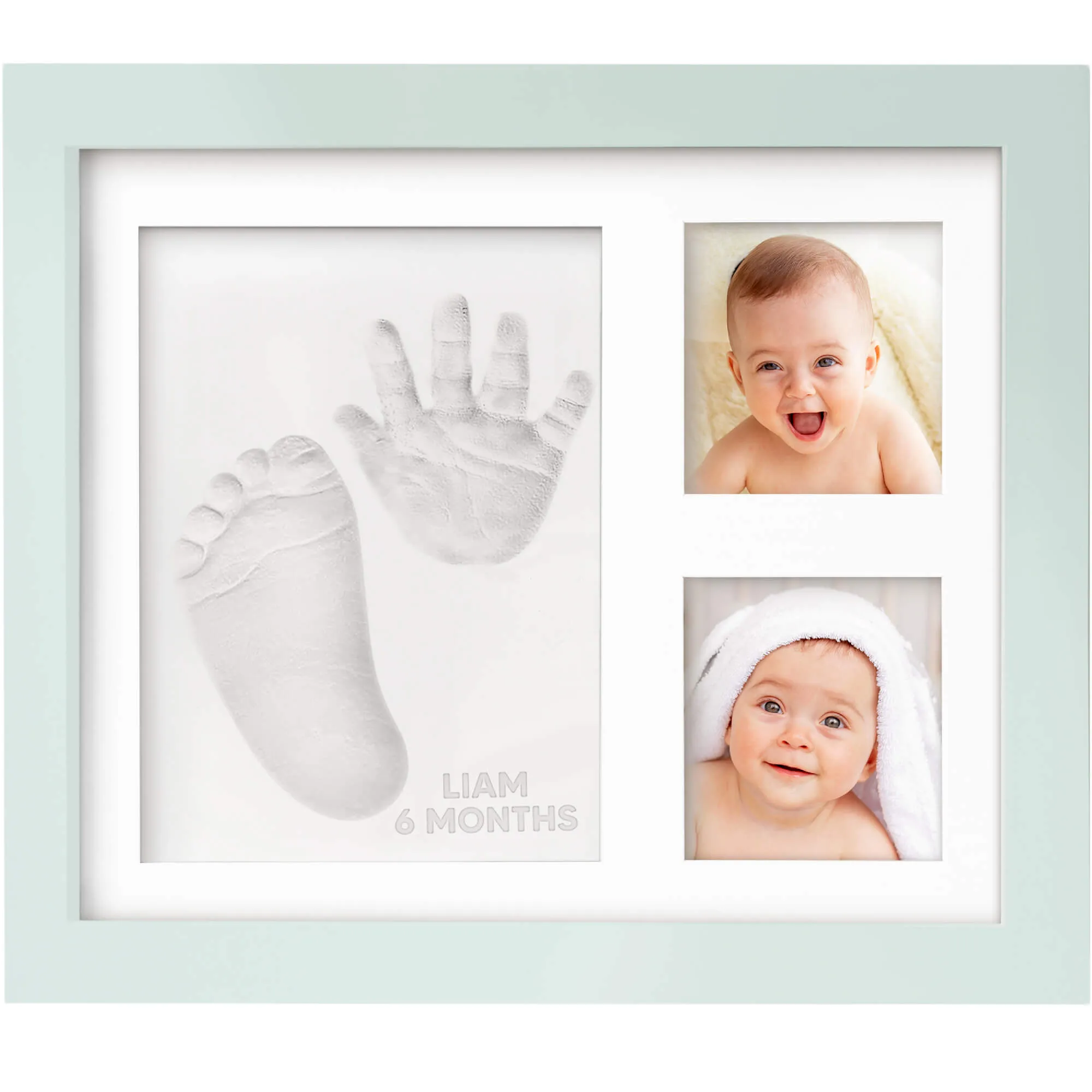 Baby Handprint & Footprint Keepsake Solo Frame