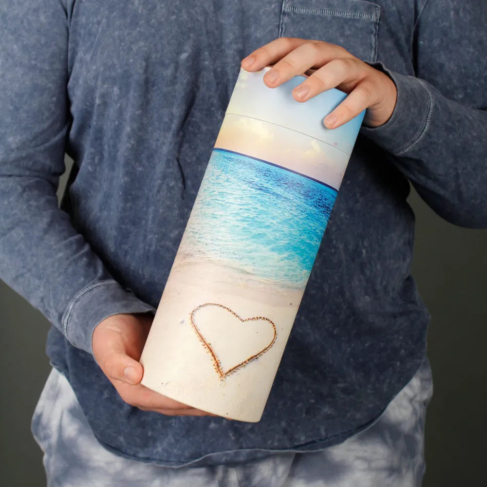 Beach Memories Scattering Urn (for up to 1 set of adult ashes) | Large Biodegradable Scatter Urn