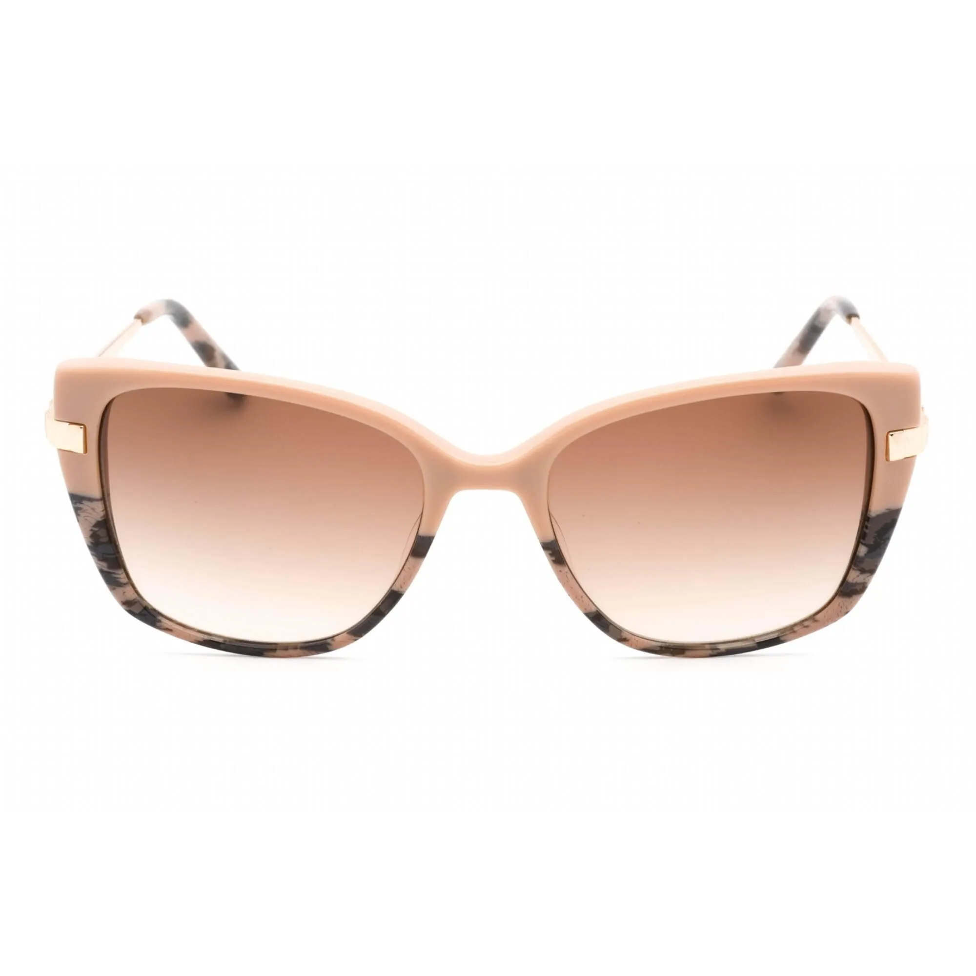 Bebe Women's Sunglasses - Taupe Animal Zylonite Full Rim Cat Eye Frame | BB7237 230
