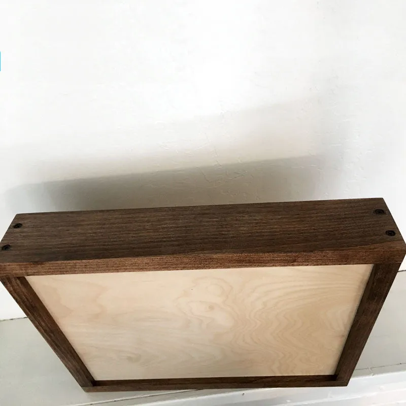 Bicycle Wall Mounted Wood Cremation Urn Plaque