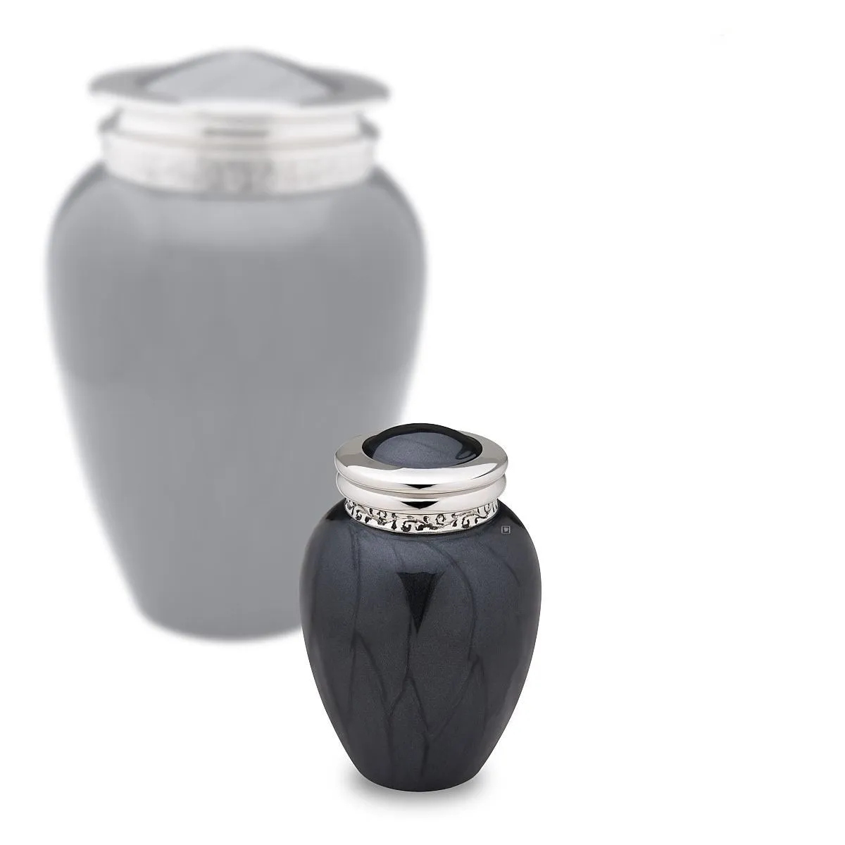 Blessing Brass Cremation Urn in Midnight Black