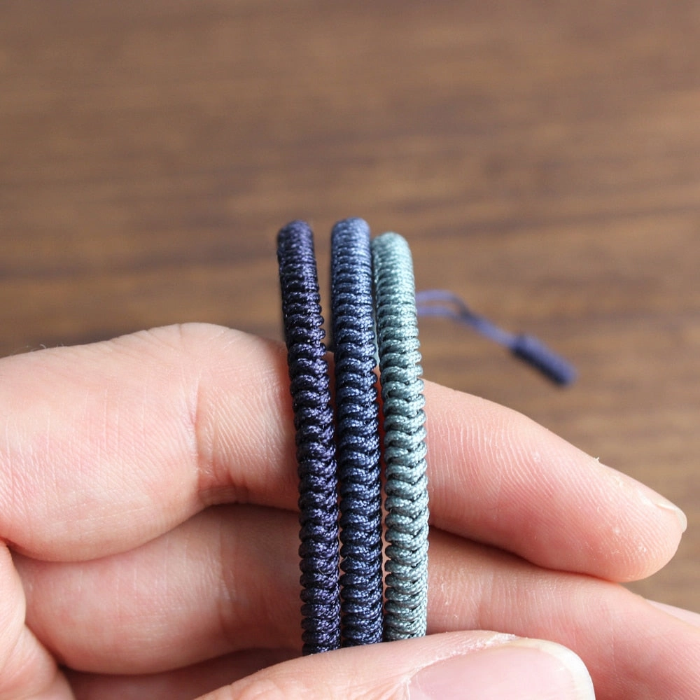 Blue Cyan Tibetan Braided