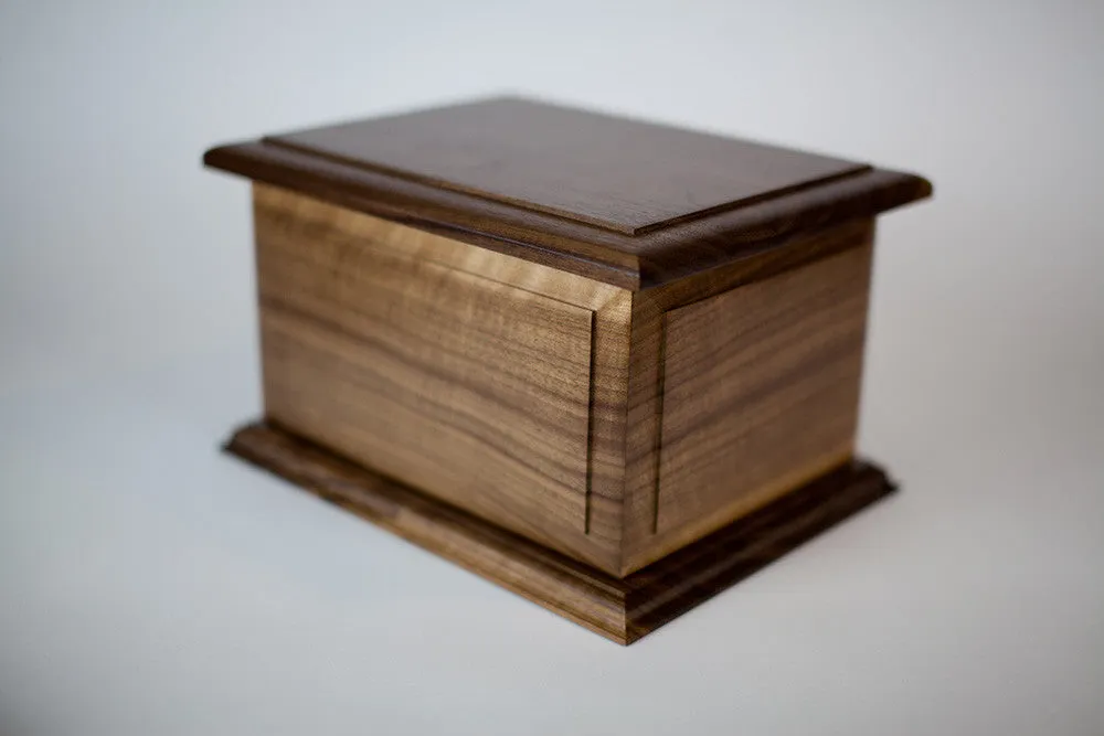 Boston II Solid Wooden Companion Cremation Urn Made in the USA