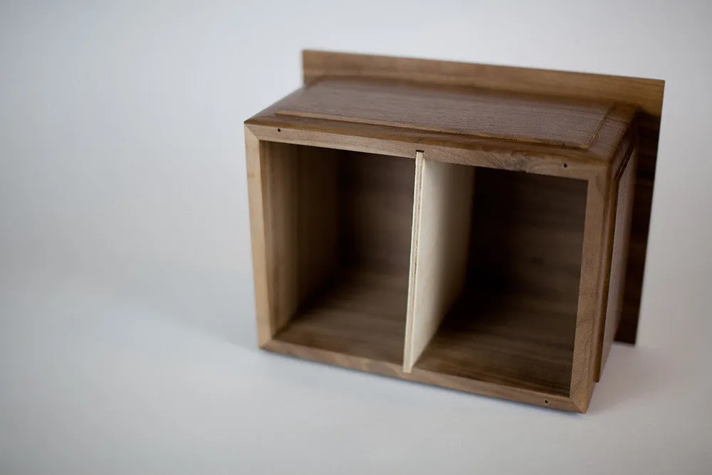 Boston II Solid Wooden Companion Cremation Urn Made in the USA
