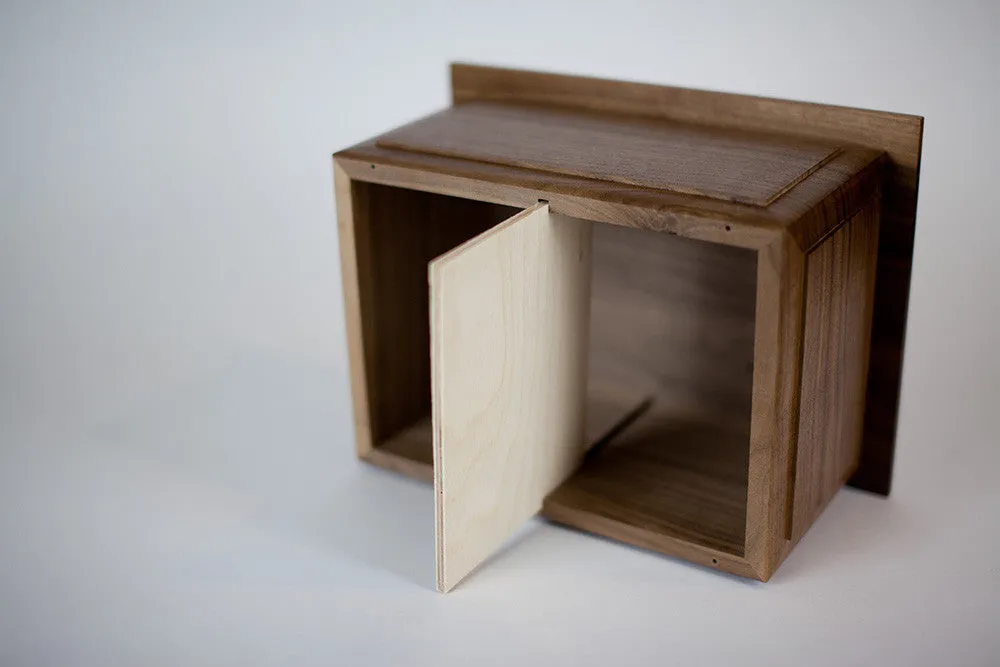 Boston II Solid Wooden Companion Cremation Urn Made in the USA