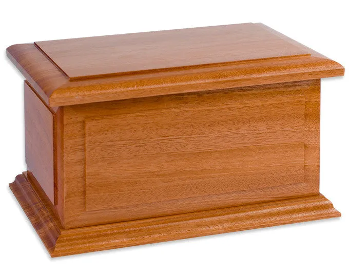 Boston II Solid Wooden Companion Cremation Urn Made in the USA