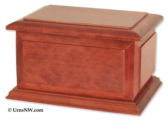 Boston II Solid Wooden Companion Cremation Urn Made in the USA