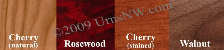 Boxwood Cremation Urn in Solid Hardwood