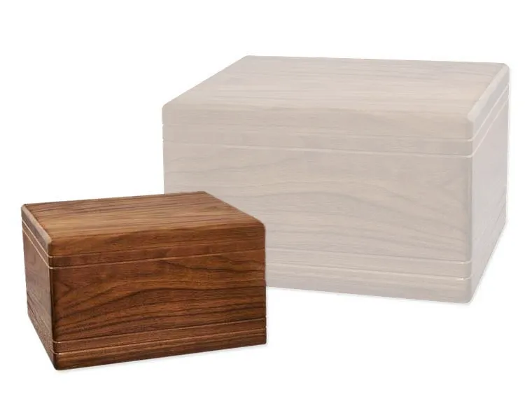 Boxwood Cremation Urn in Solid Hardwood