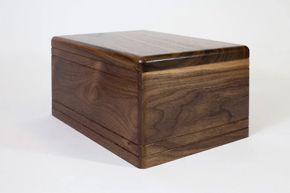 Boxwood Cremation Urn in Solid Hardwood