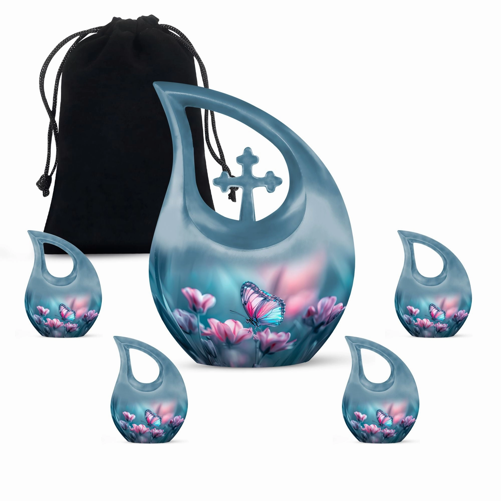 Butterfly Memorial Urn: Beautiful Urn For Mom Ashes