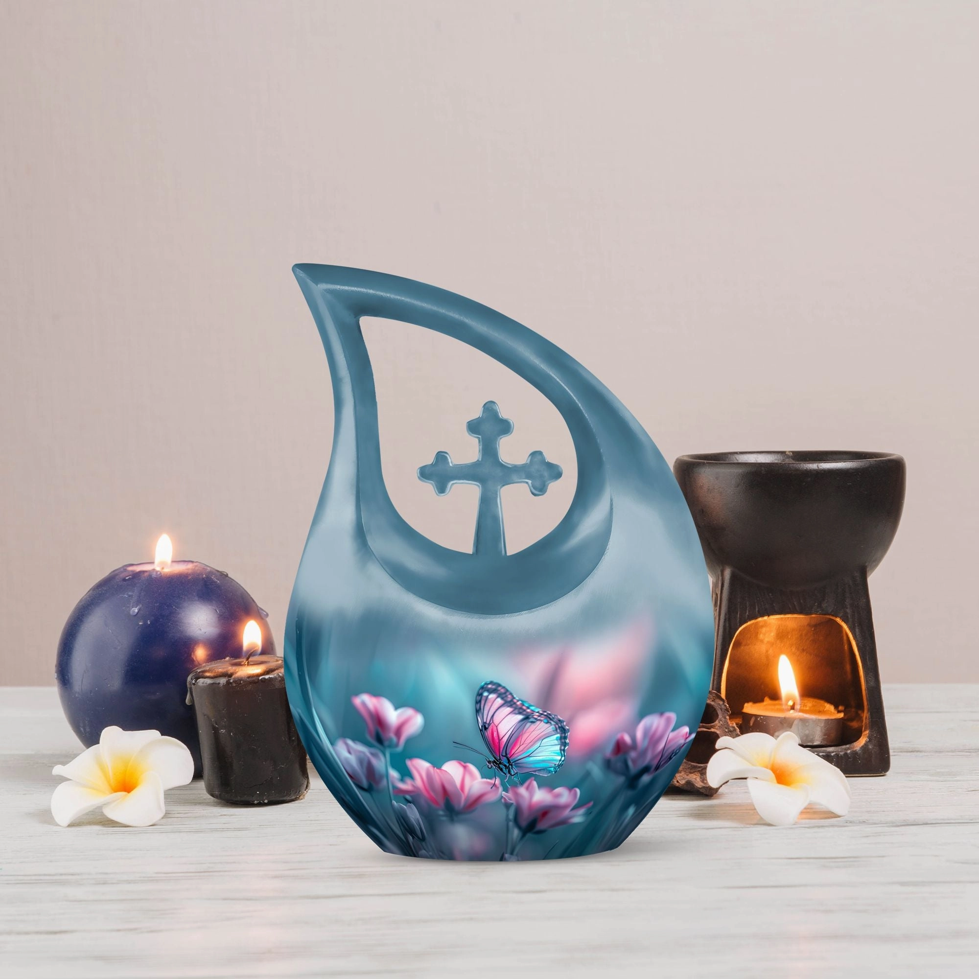 Butterfly Memorial Urn: Beautiful Urn For Mom Ashes