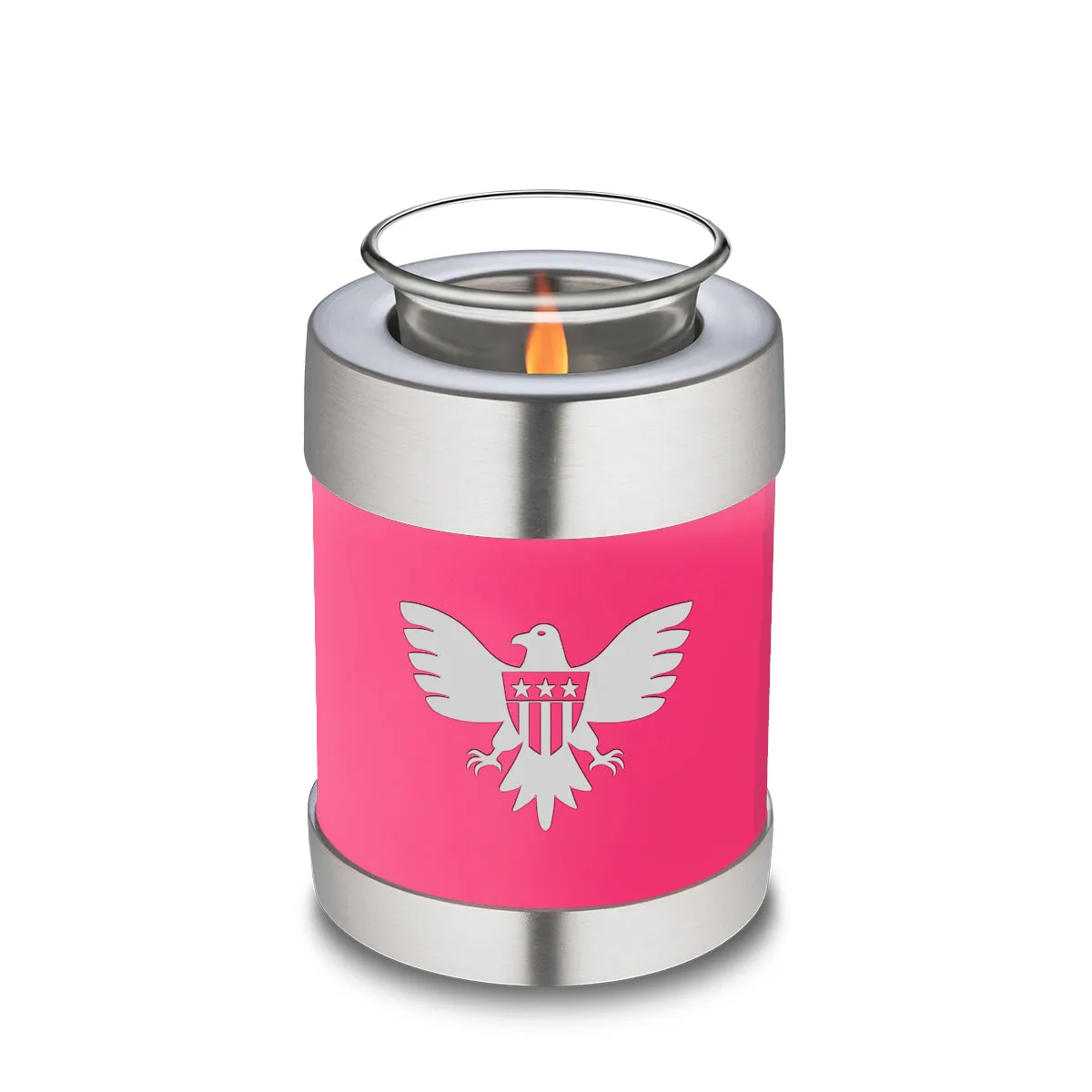 Candle Holder Embrace Bright Pink American Glory Cremation Urn