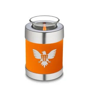 Candle Holder Embrace Burnt Orange American Glory Cremation Urn