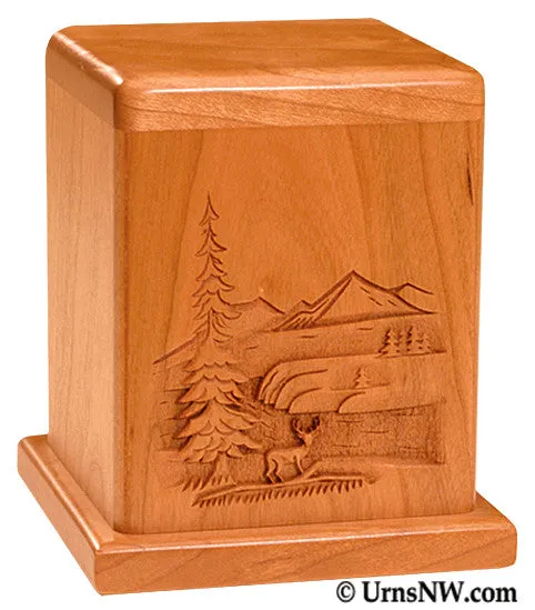 Cherry Keepsake Urn Deer