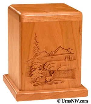 Cherry Keepsake Urn Deer