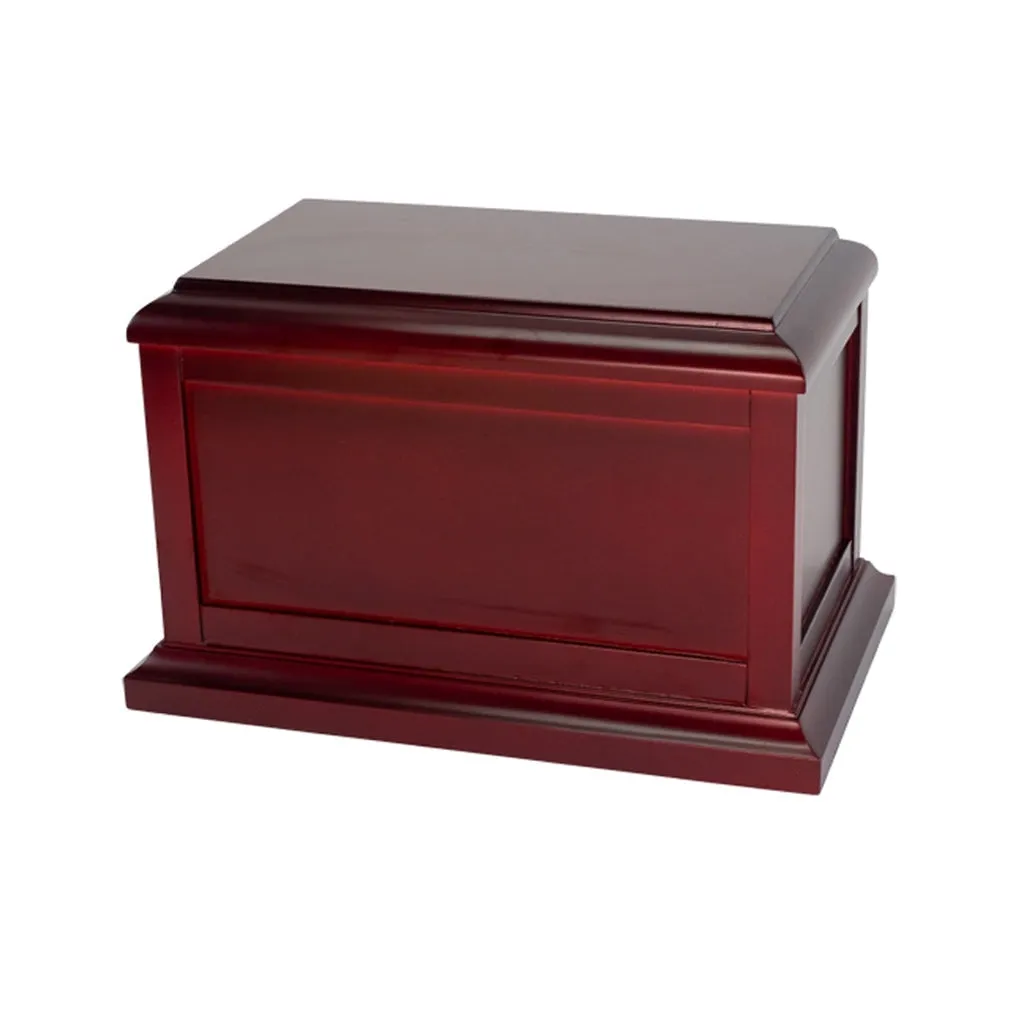 CLEARANCE - ADULT - Basswood Urn  -AW02- Dark Cherry finish - case of 4